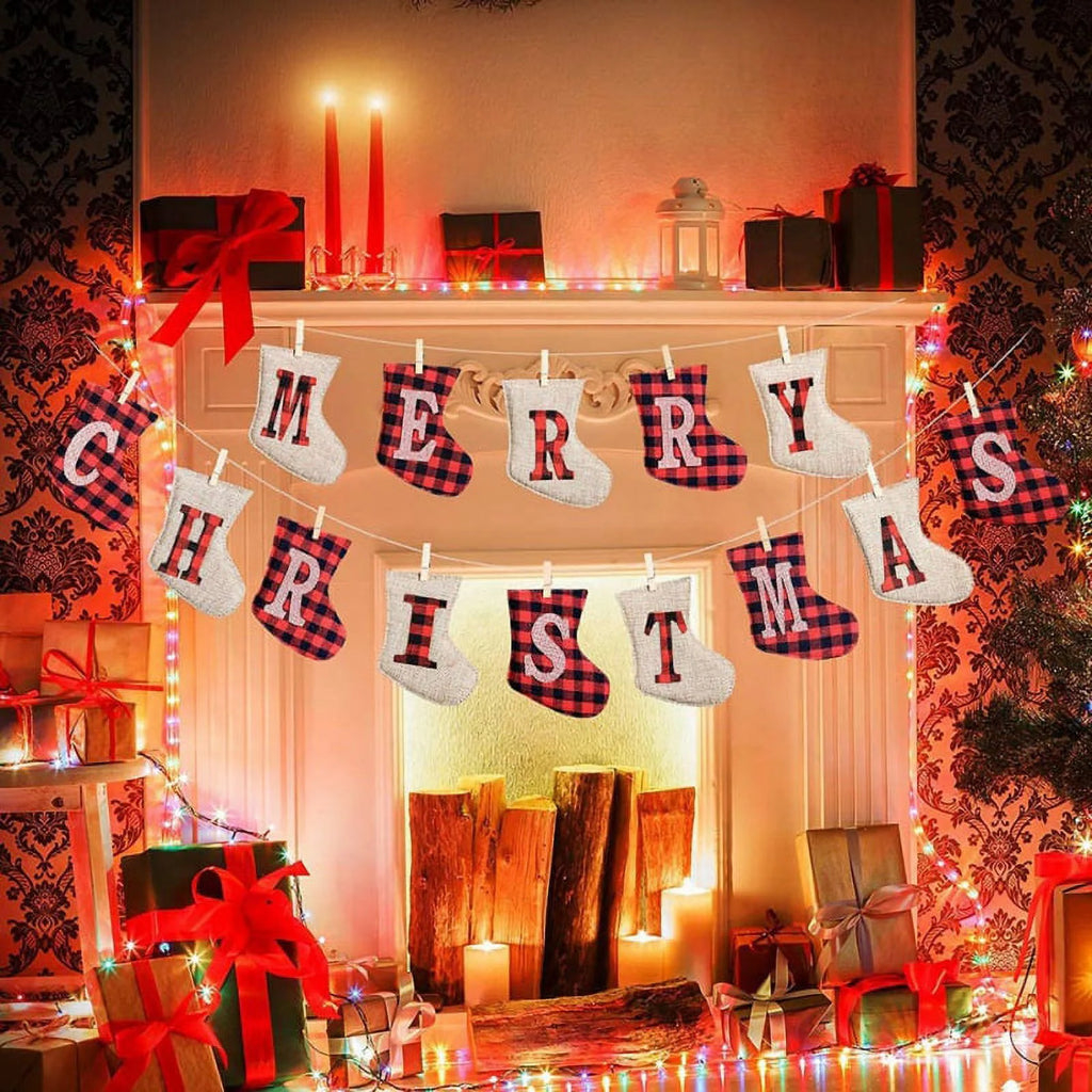 Christmas Banner Merry Christmas Flag Christmas Decorations for Home Christmas Ornaments Navidad Noel