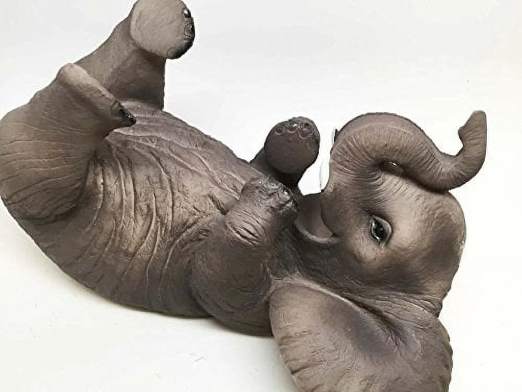 KITCHEN DECOR GIFT PLAYFUL SAFARI ELEPHANT OIL WINE BOTTLE HOLDER FIGURINE STATUE