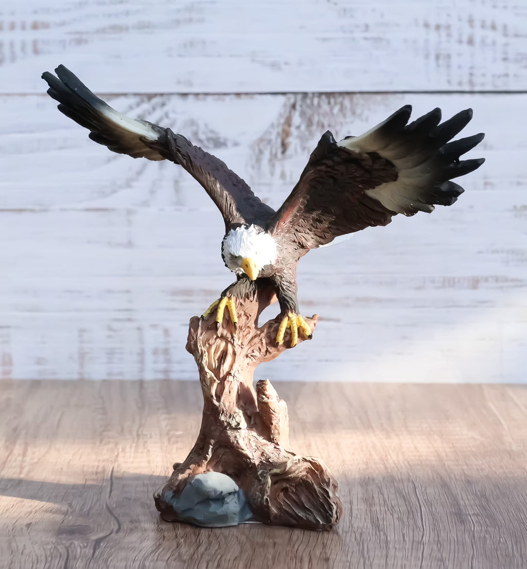 Exclusive 7” Tall American Bald Eagle Resin Decorative Figurine